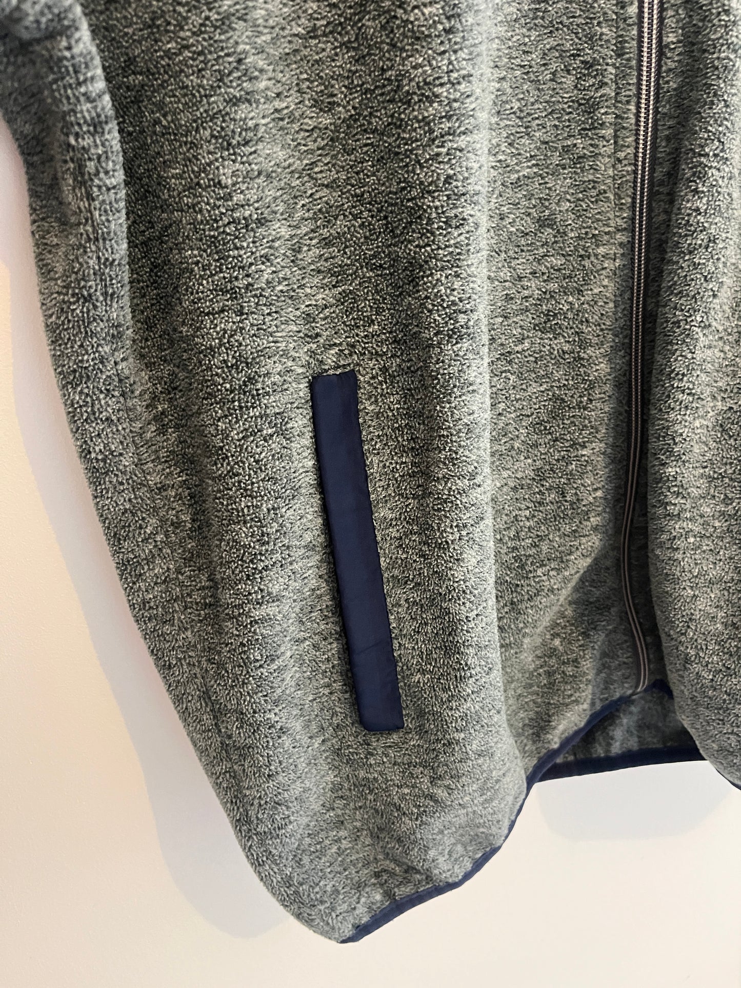 Veste polaire grise et bleue Terre de Marins - XL