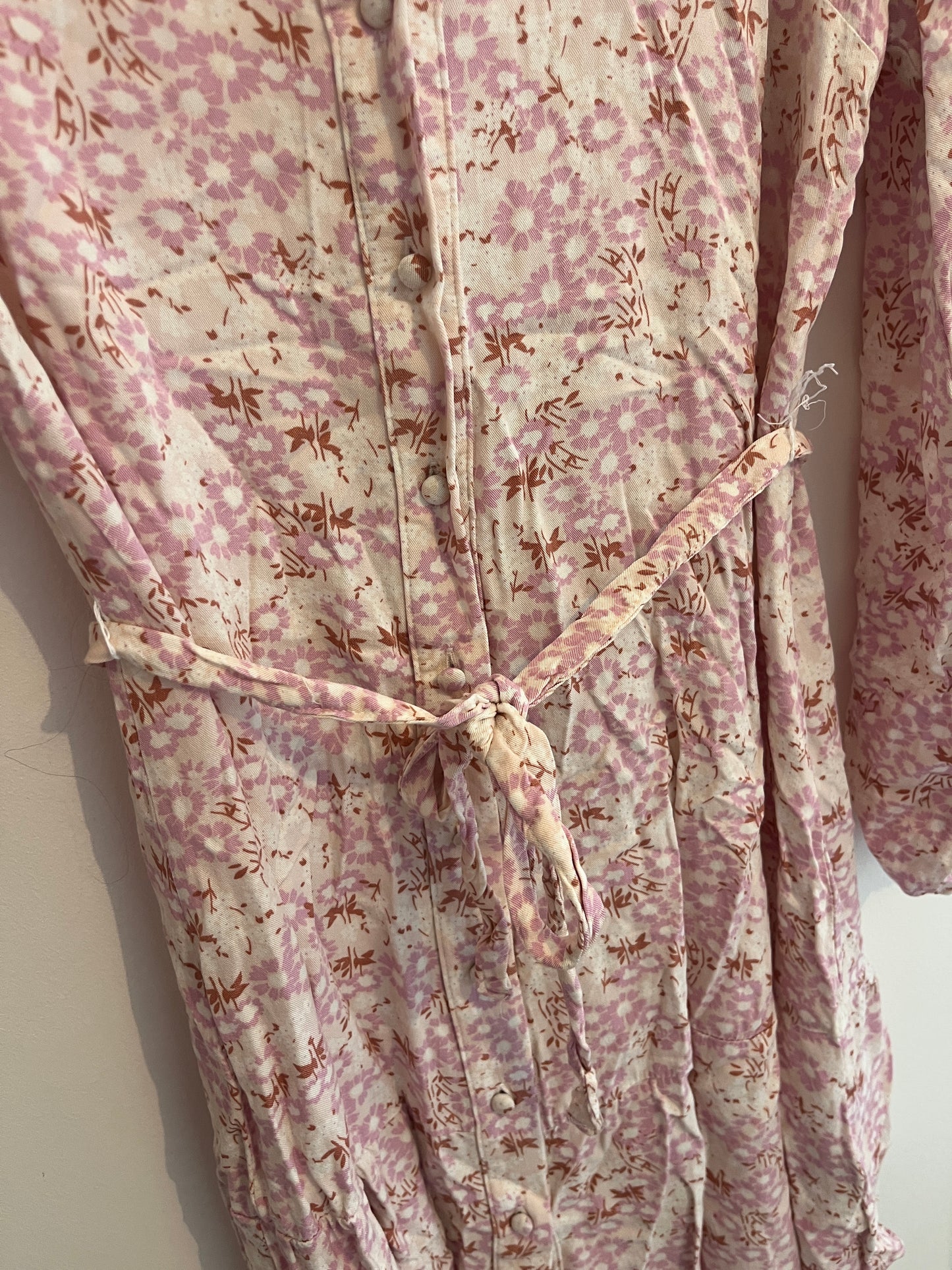 Robe légère ceinturée fleurs roses Esmara - 36/38