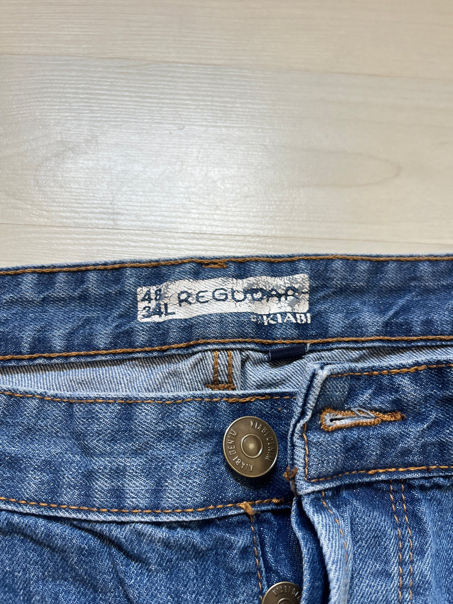 Jean homme bleu délavé Regular - 48