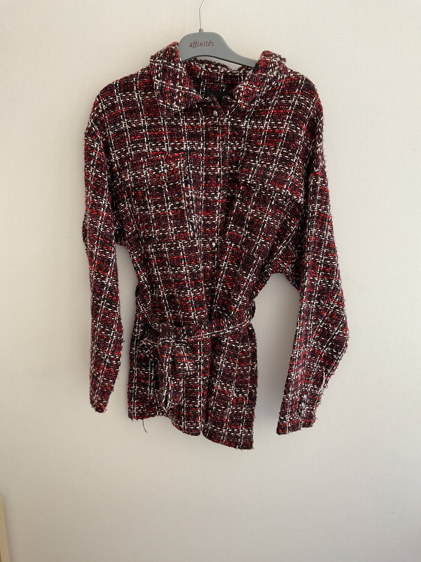 Manteau tweed ceinturé Manoukian - S