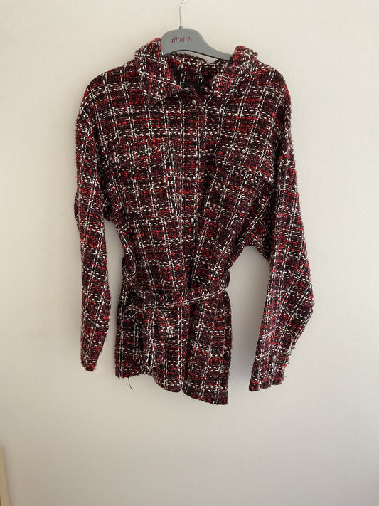 Manteau tweed ceinturé Manoukian - S