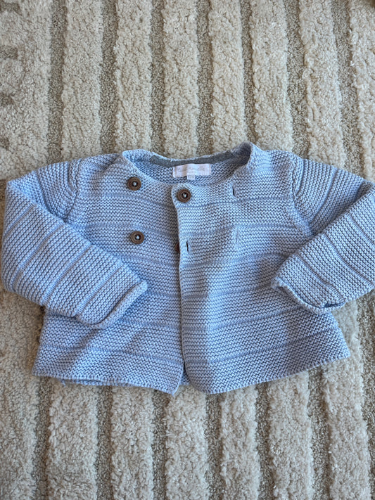 Gilet en maille bleu Cadet Rousselle - 12 mois