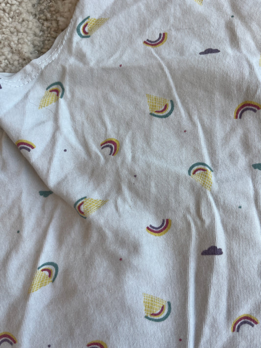Débardeur blanc motifs arc-en-ciel - 3 ans