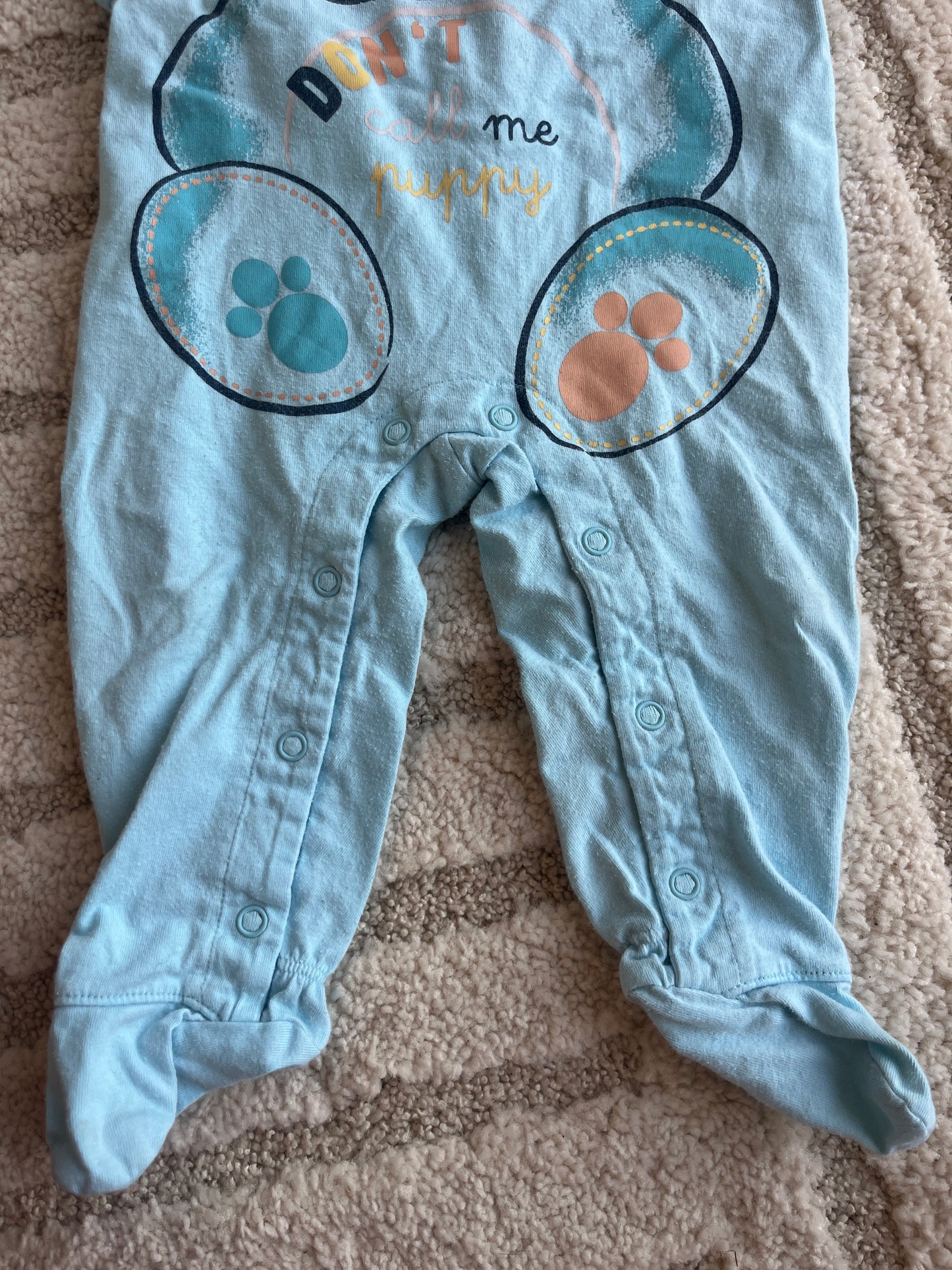 Pyjama léger bleu ourson Prénatal - 6 mois