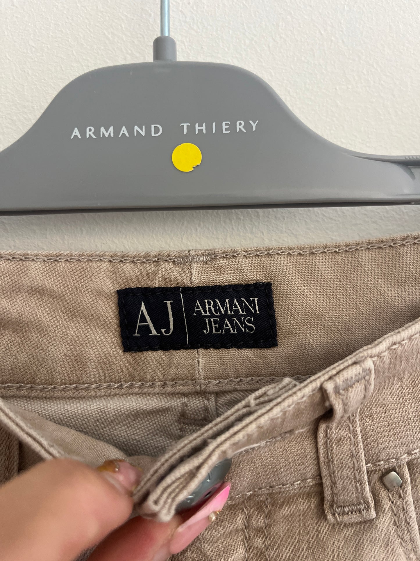 Jean slim beige Armani Jeans - S