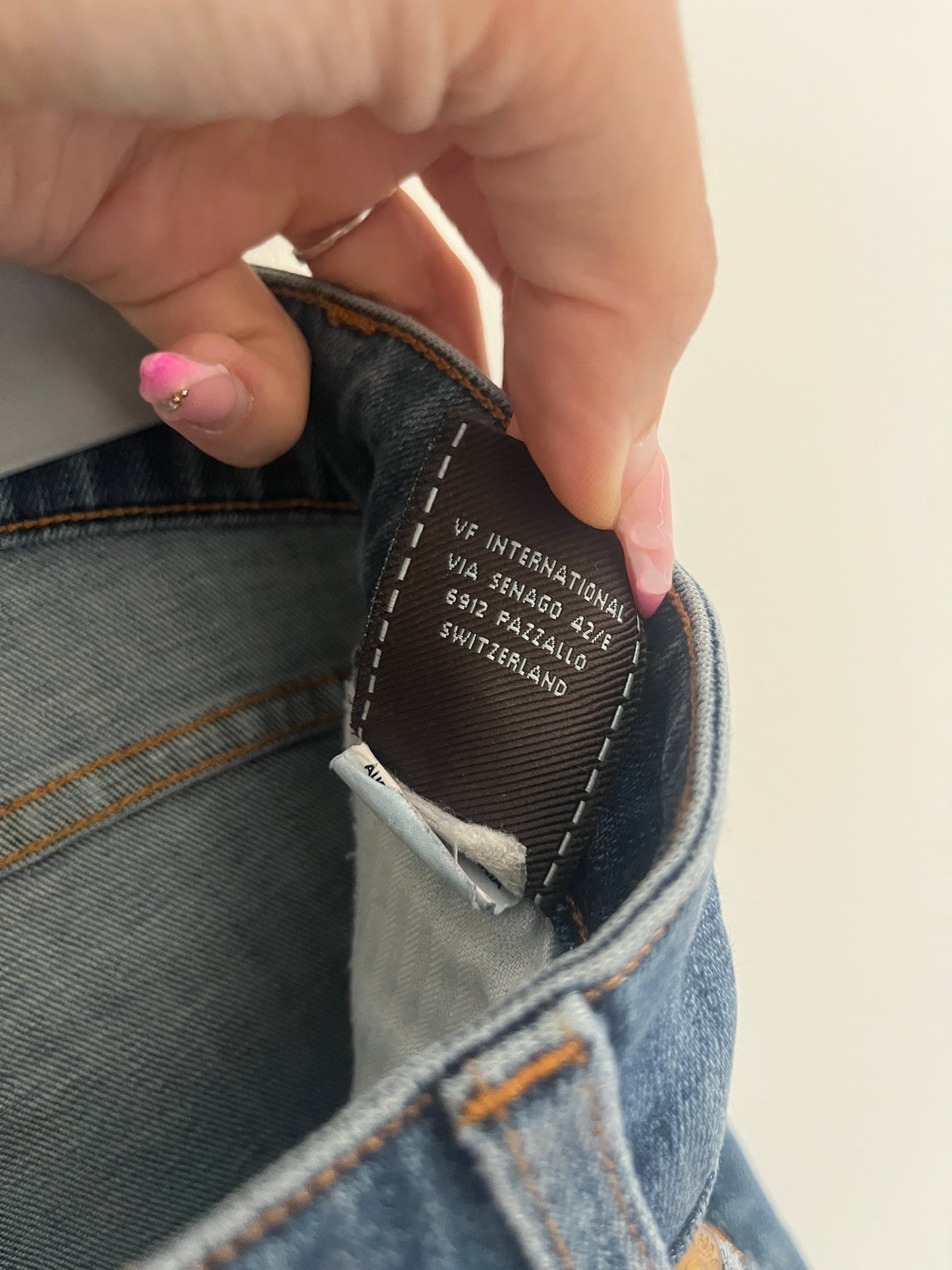 Jean slim bleu effet délavé 7 For All Mankind - S/36