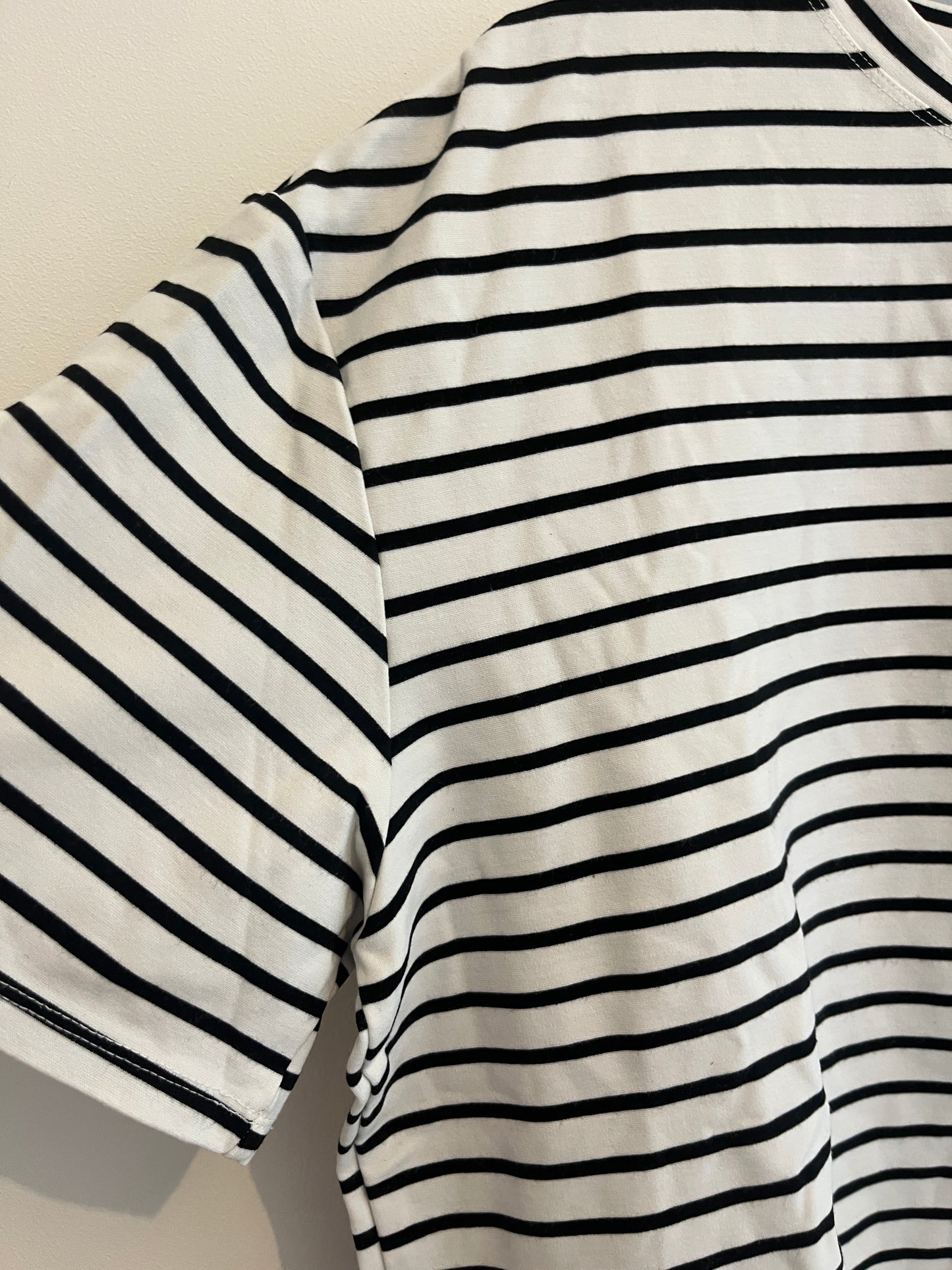 T-shirt à manches courtes marinière oversize - S