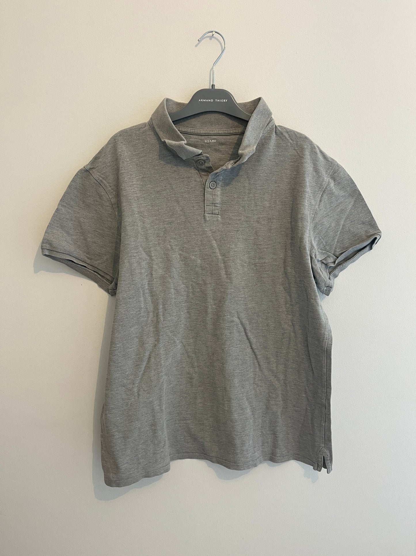 Polo homme en jersey gris - XL