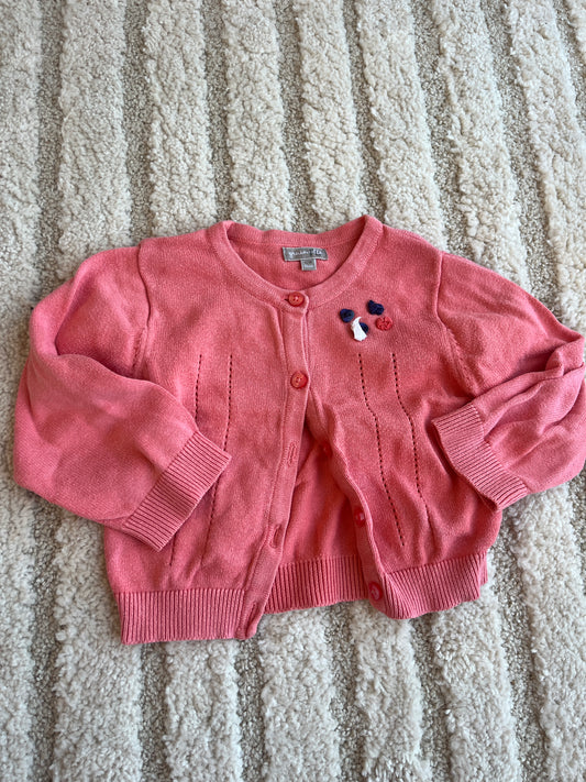 Gilet à manches longues rose Grain de blé - 12 mois