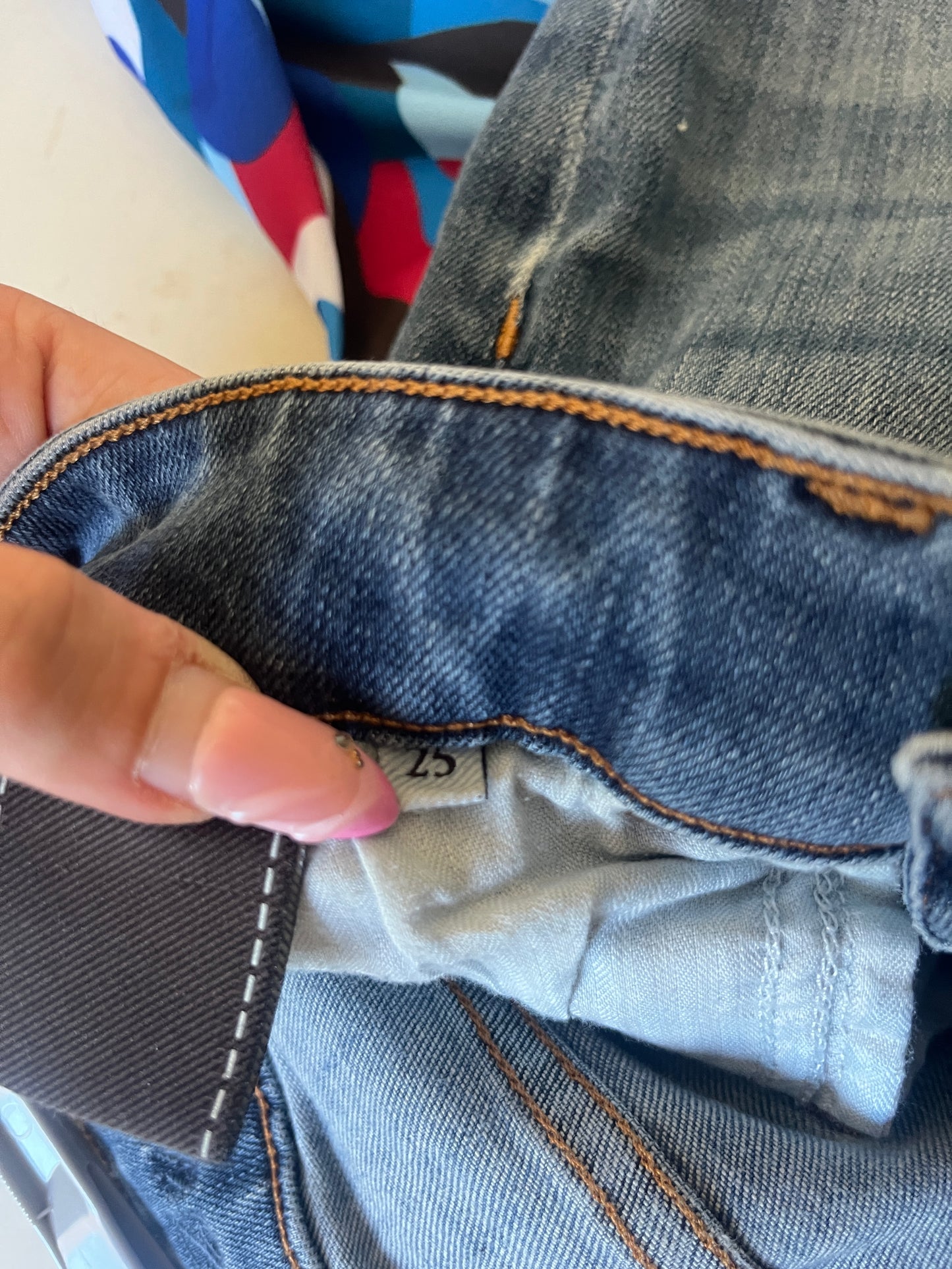 Jean slim bleu effet délavé 7 For All Mankind - S/36