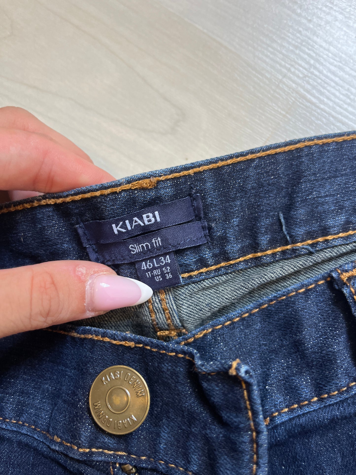 Jean homme bleu brut Slim Fit - 46