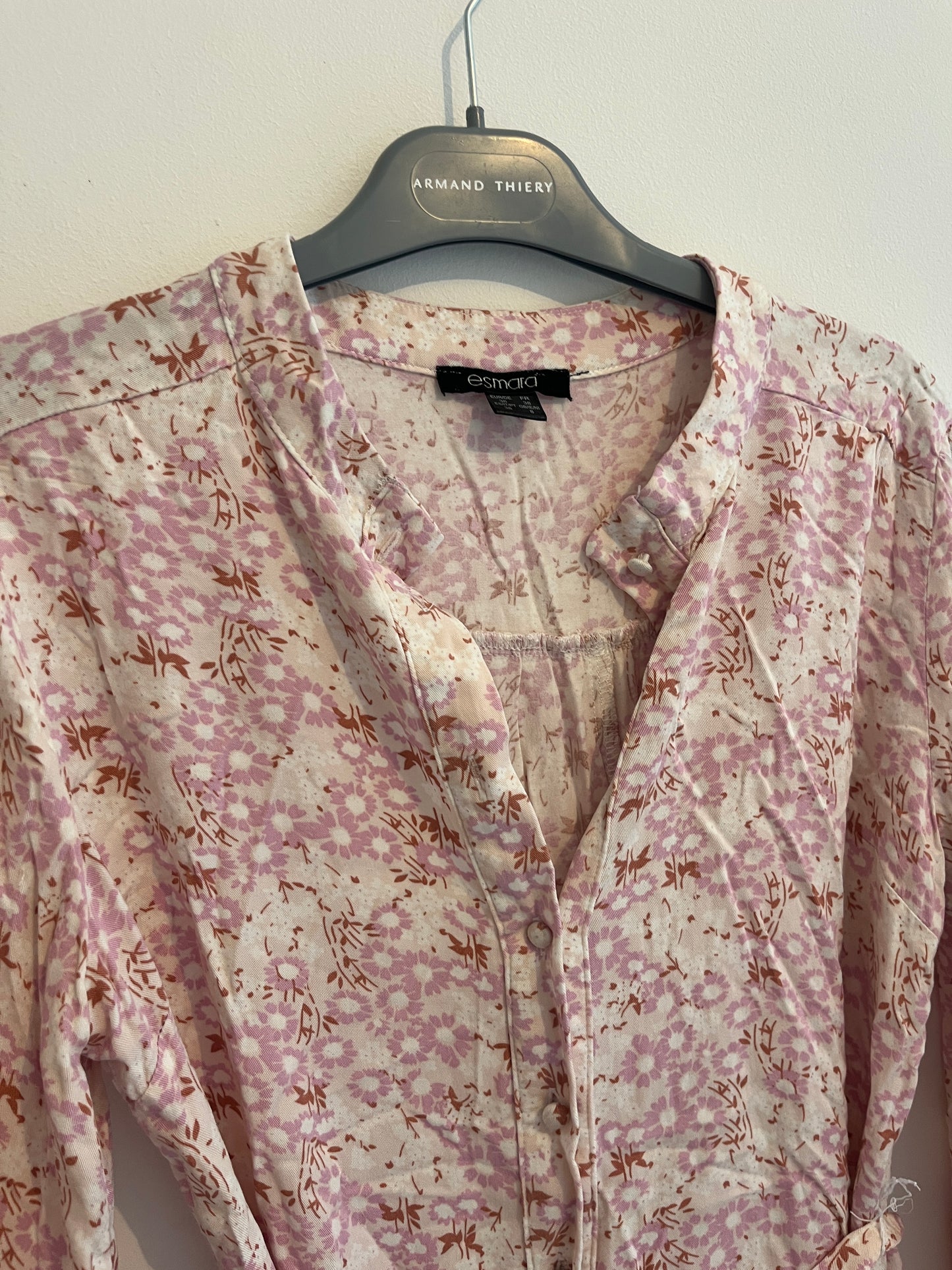 Robe légère ceinturée fleurs roses Esmara - 36/38
