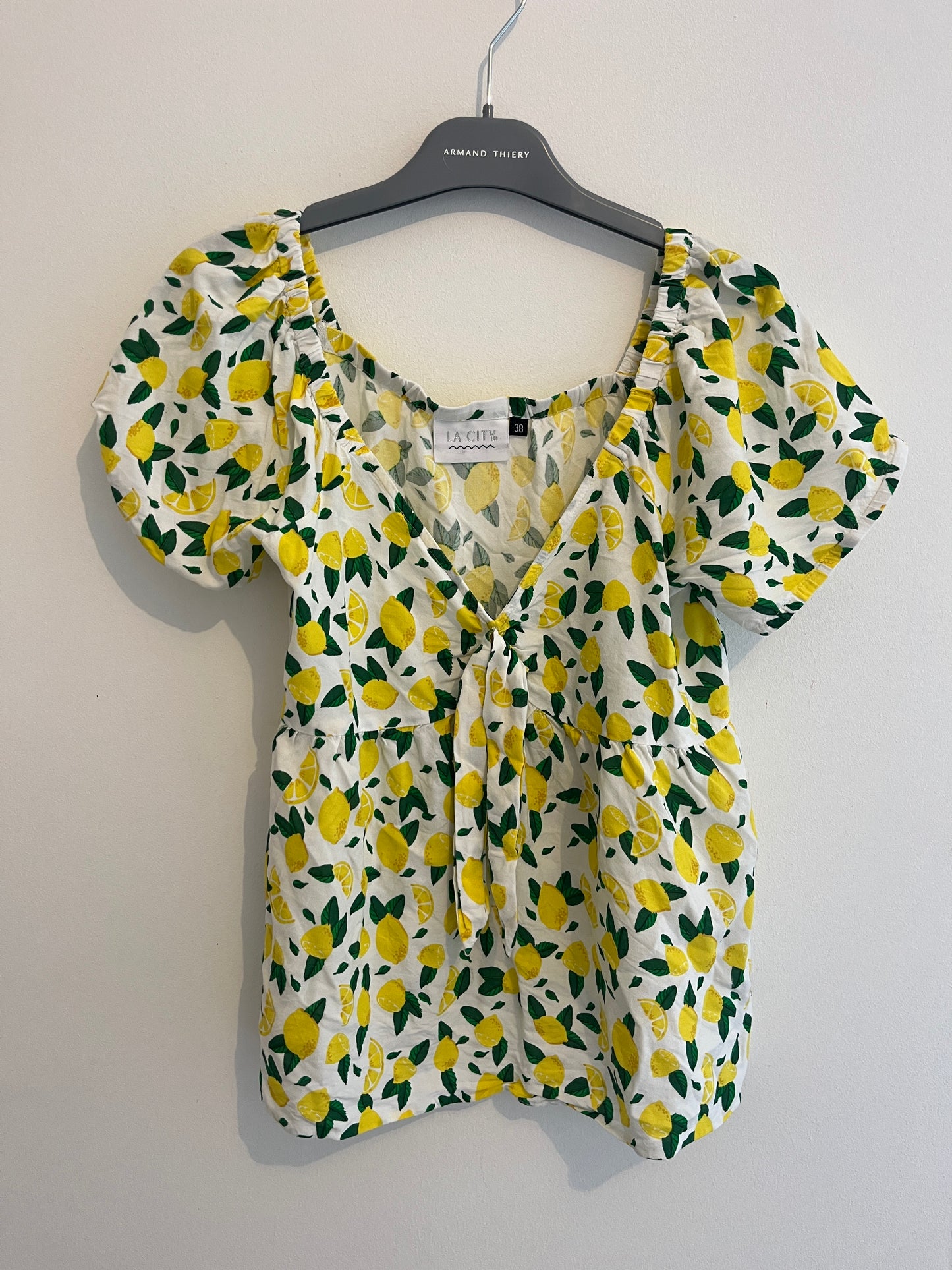 Top manches bouffantes citrons La City - 38