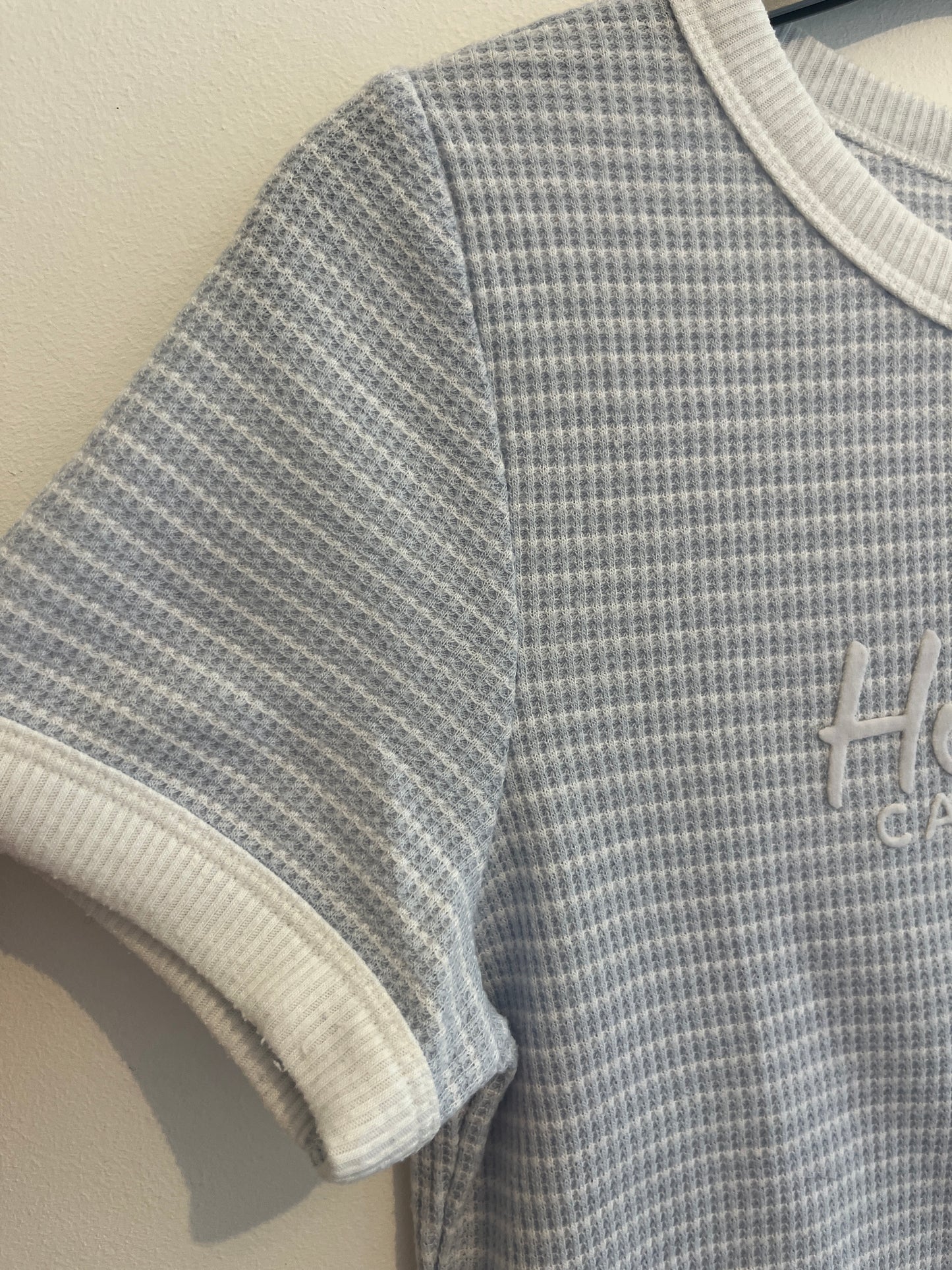 T-shirt manches courtes en maille gaufrée Hollister - S/M
