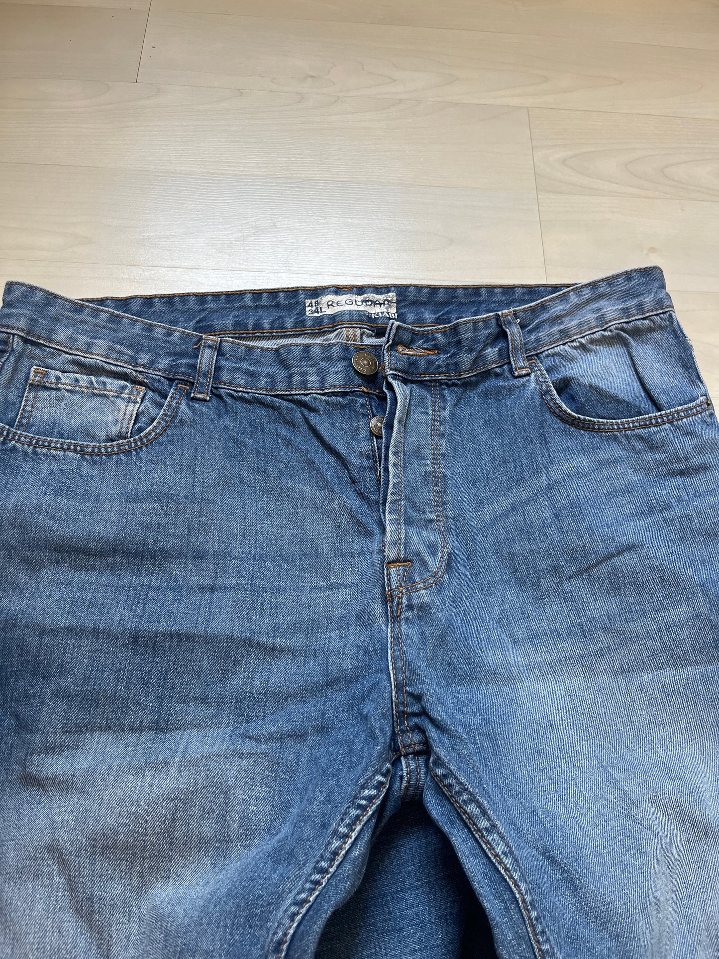 Jean homme bleu délavé Regular - 48