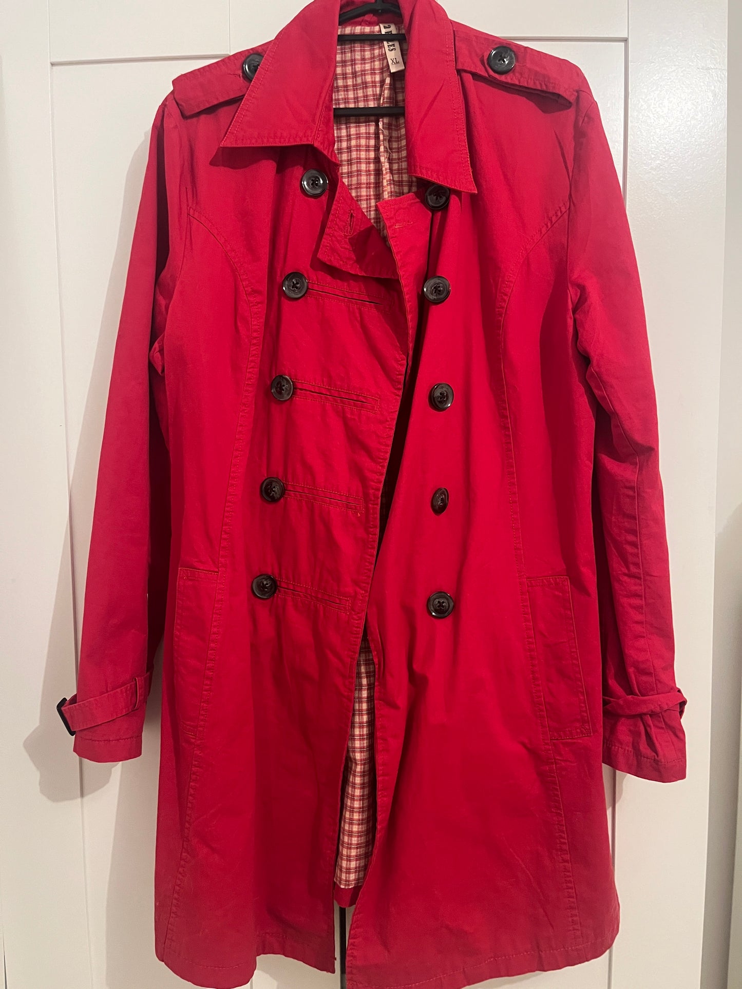 Trench-coat rouge 2ELLES - XL