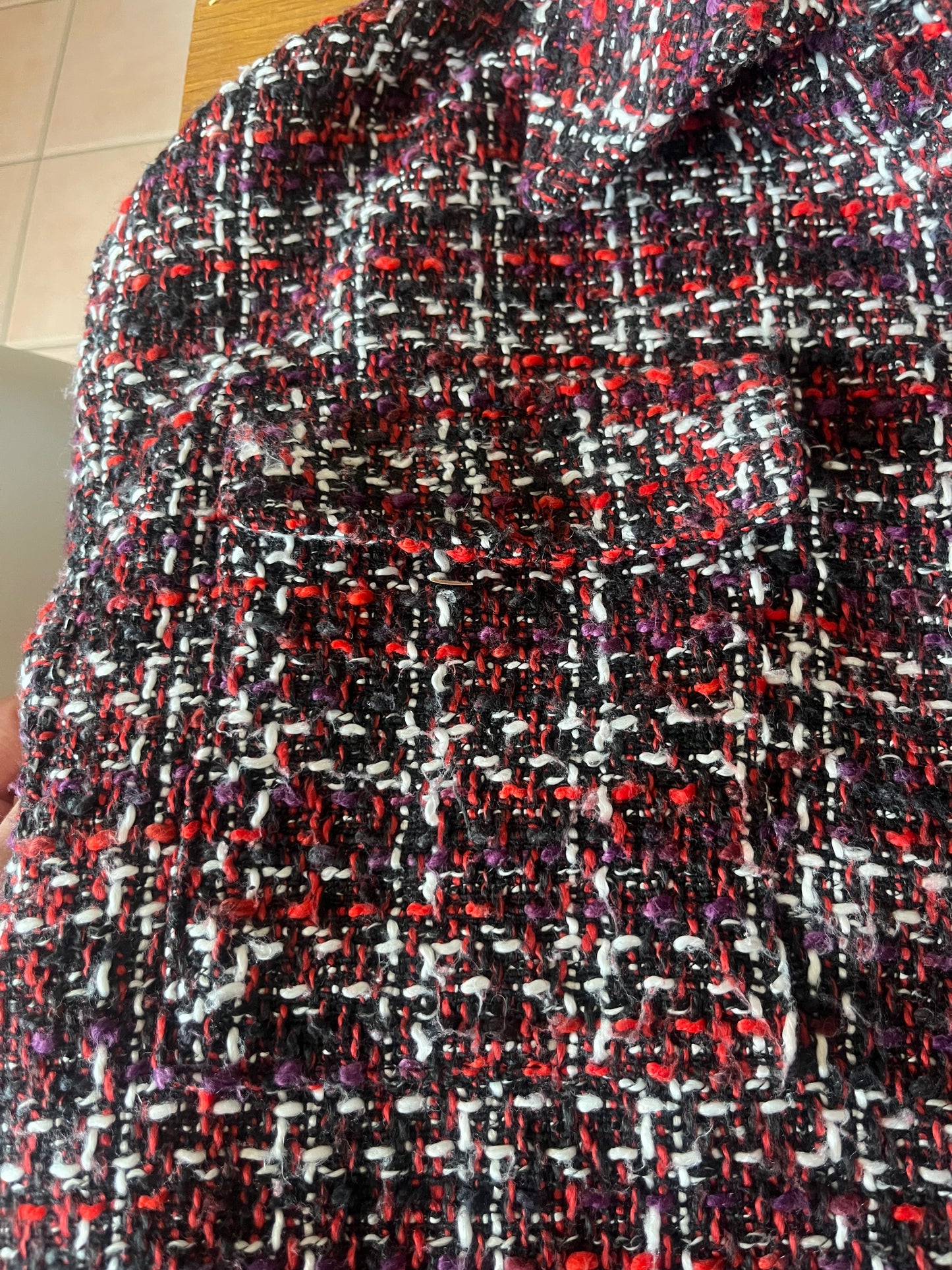 Manteau tweed ceinturé Manoukian - S