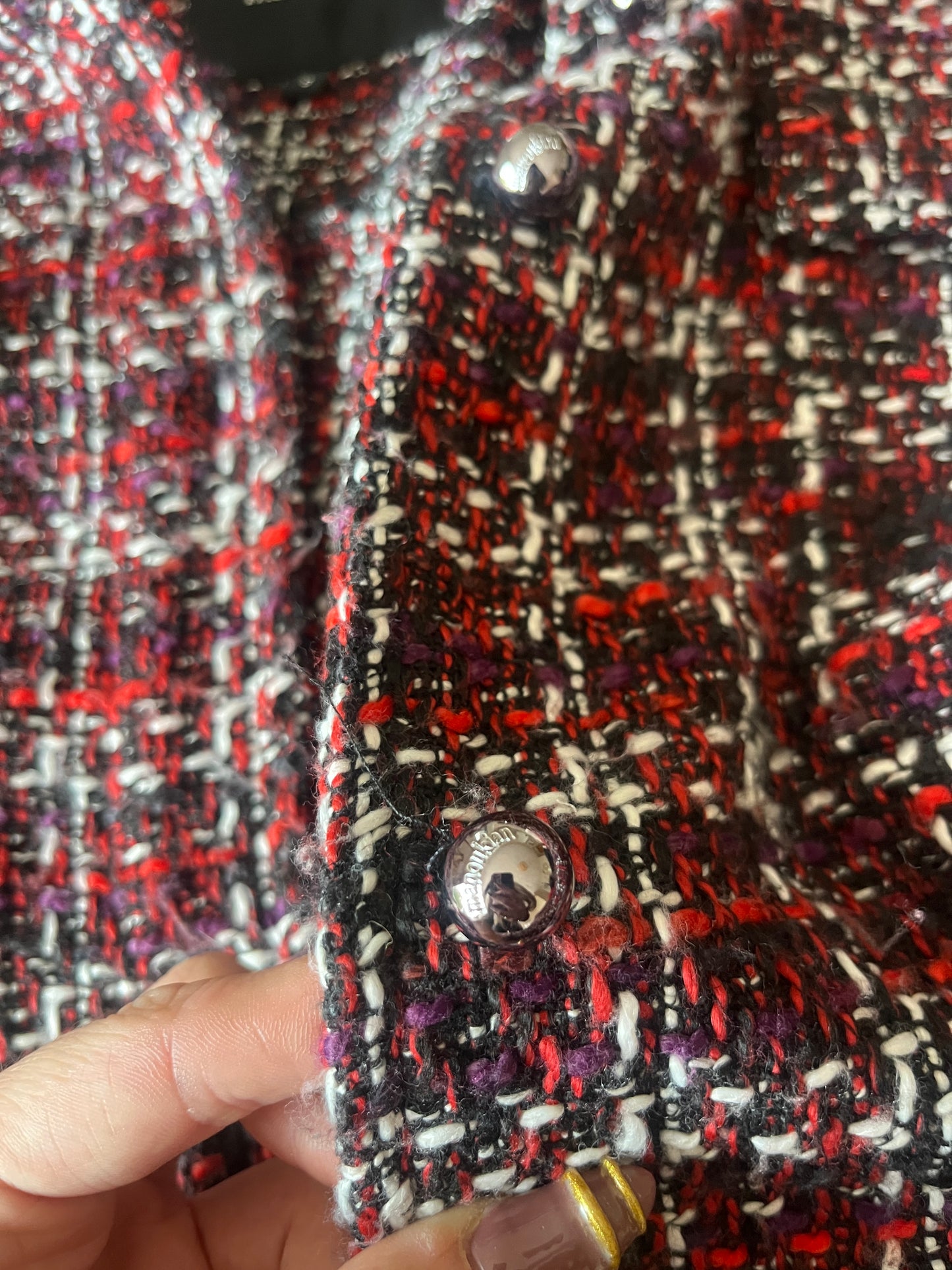 Manteau tweed ceinturé Manoukian - S