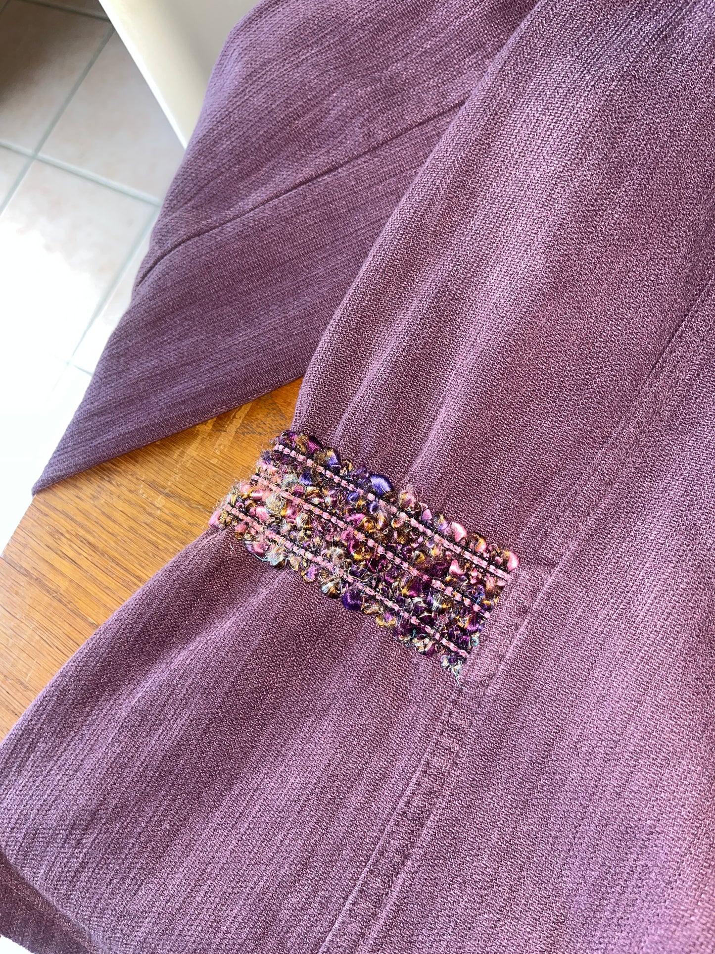 Veste vintage violette Pauporté - S