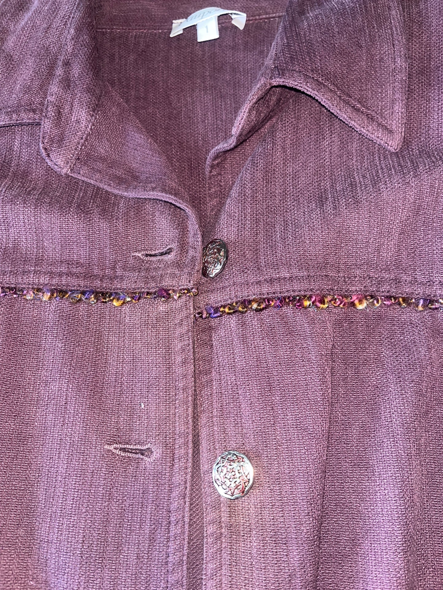 Veste vintage violette Pauporté - S