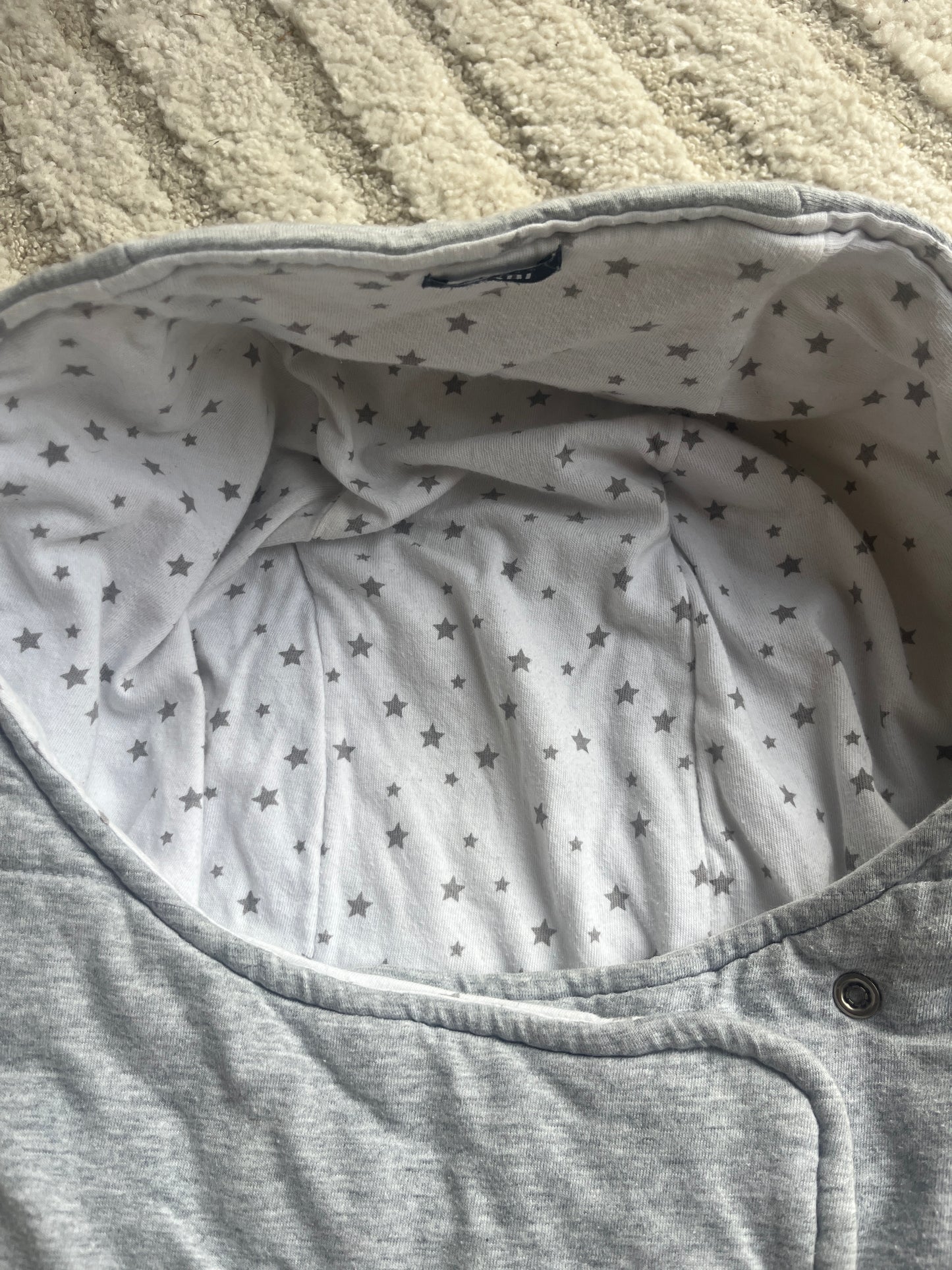 Nid d’ange gris et blanc « Little dreams » - 0/3 mois