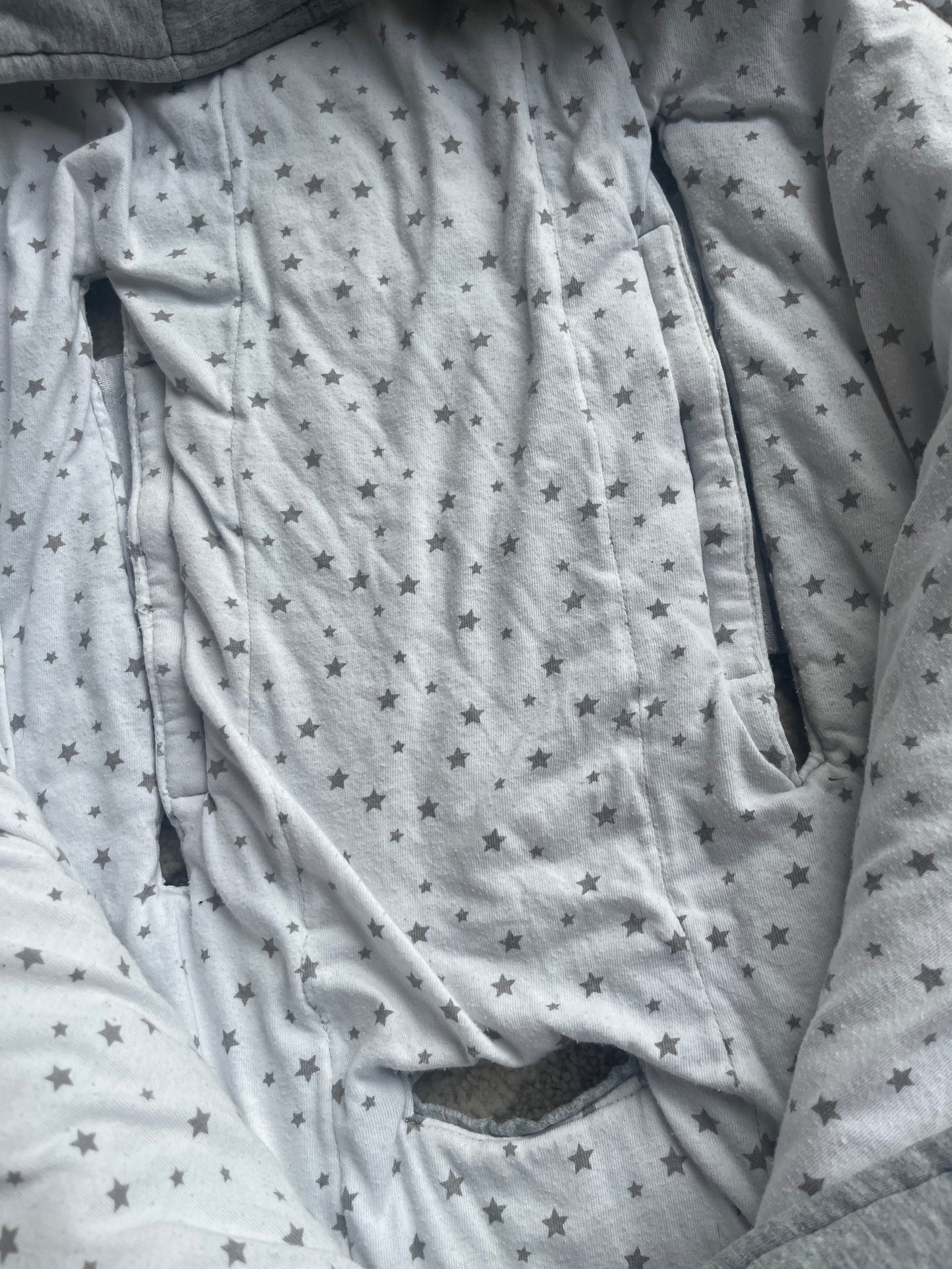 Nid d’ange gris et blanc « Little dreams » - 0/3 mois
