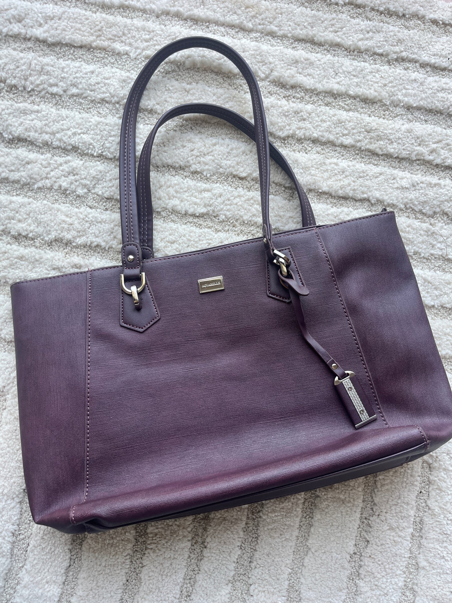 Grand sac violet à épaule Aquarelle