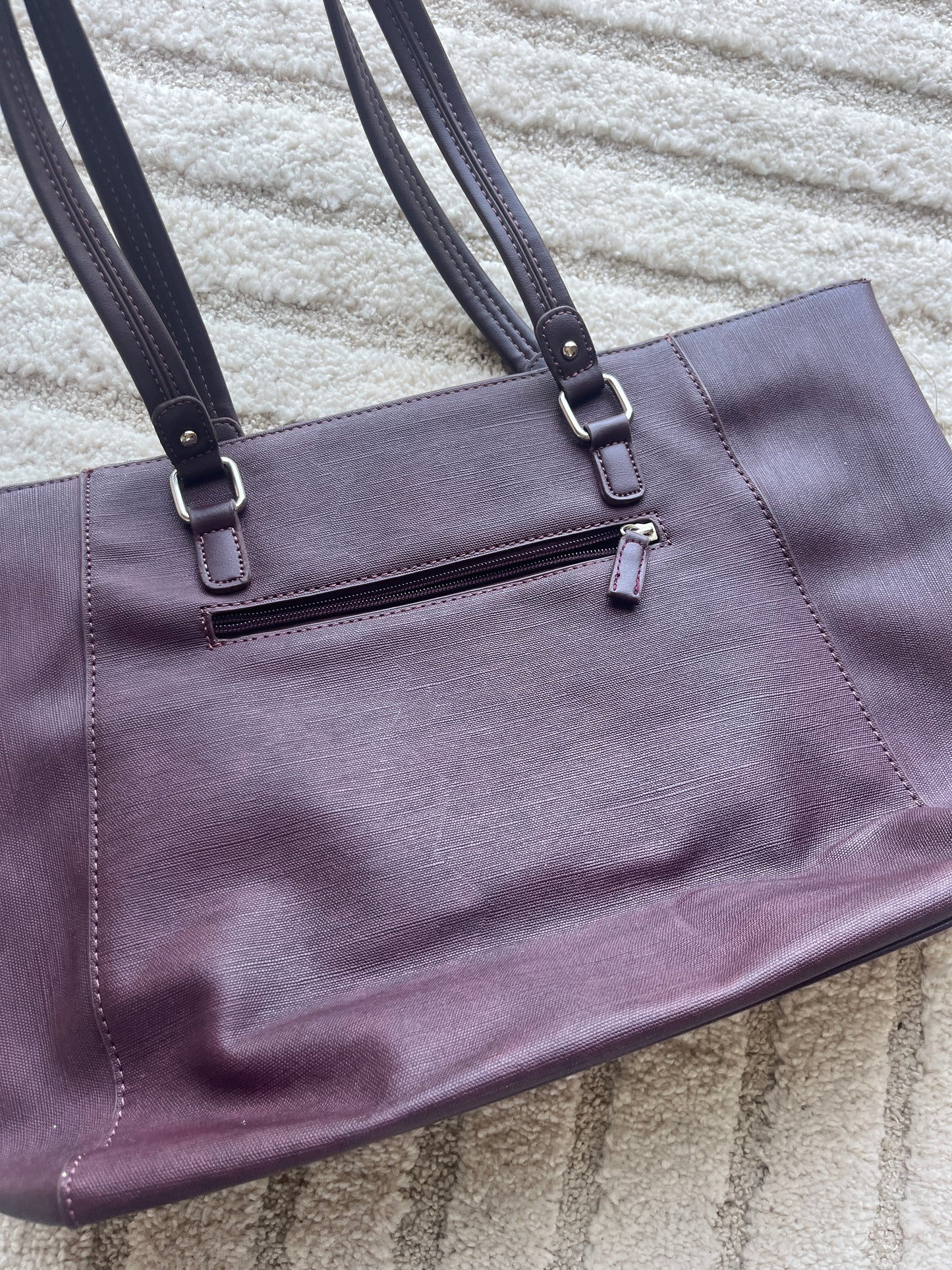 Grand sac violet à épaule Aquarelle