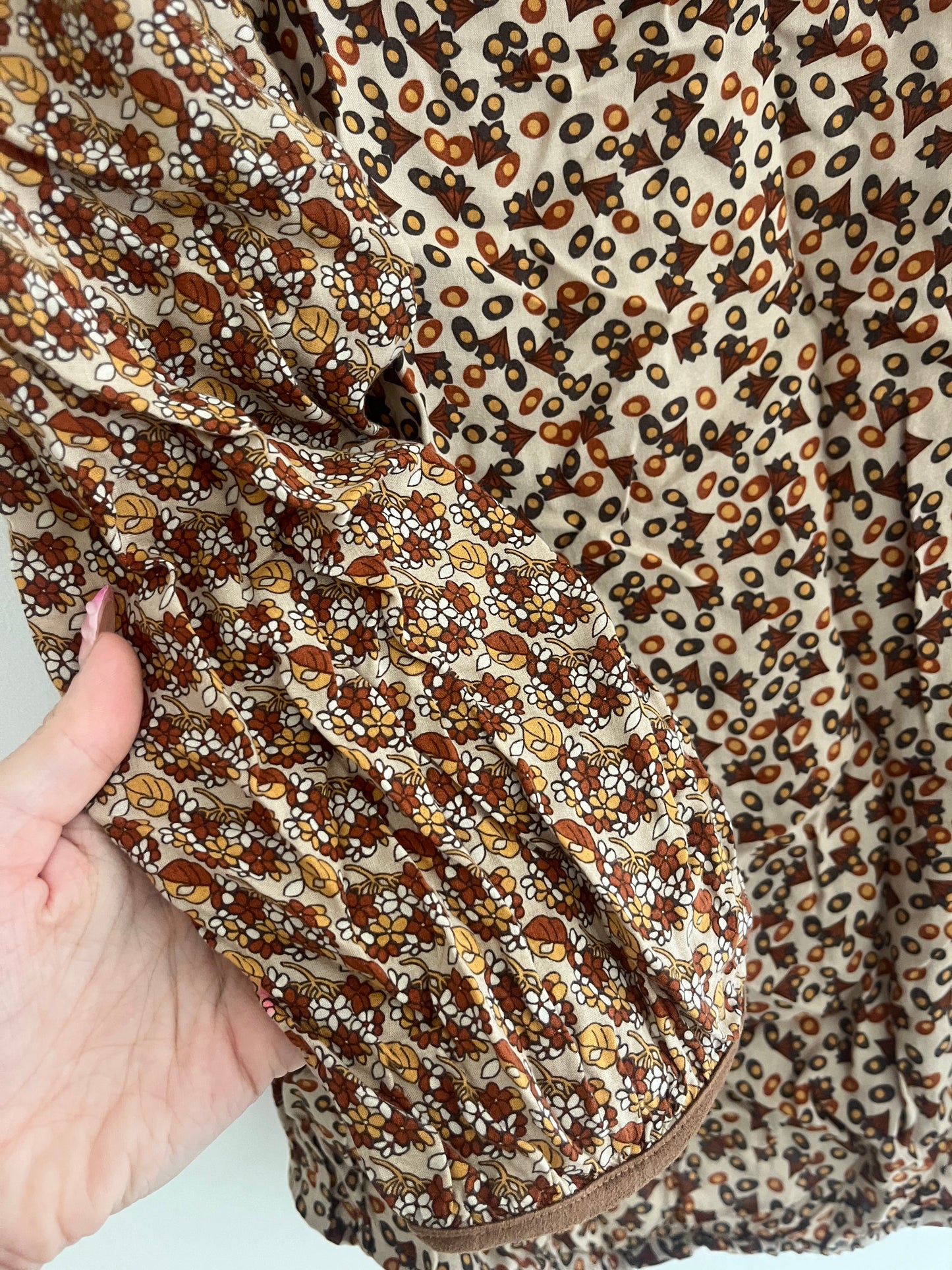 Blouse à manches longues et motifs camel Jacqueline Riu - 40