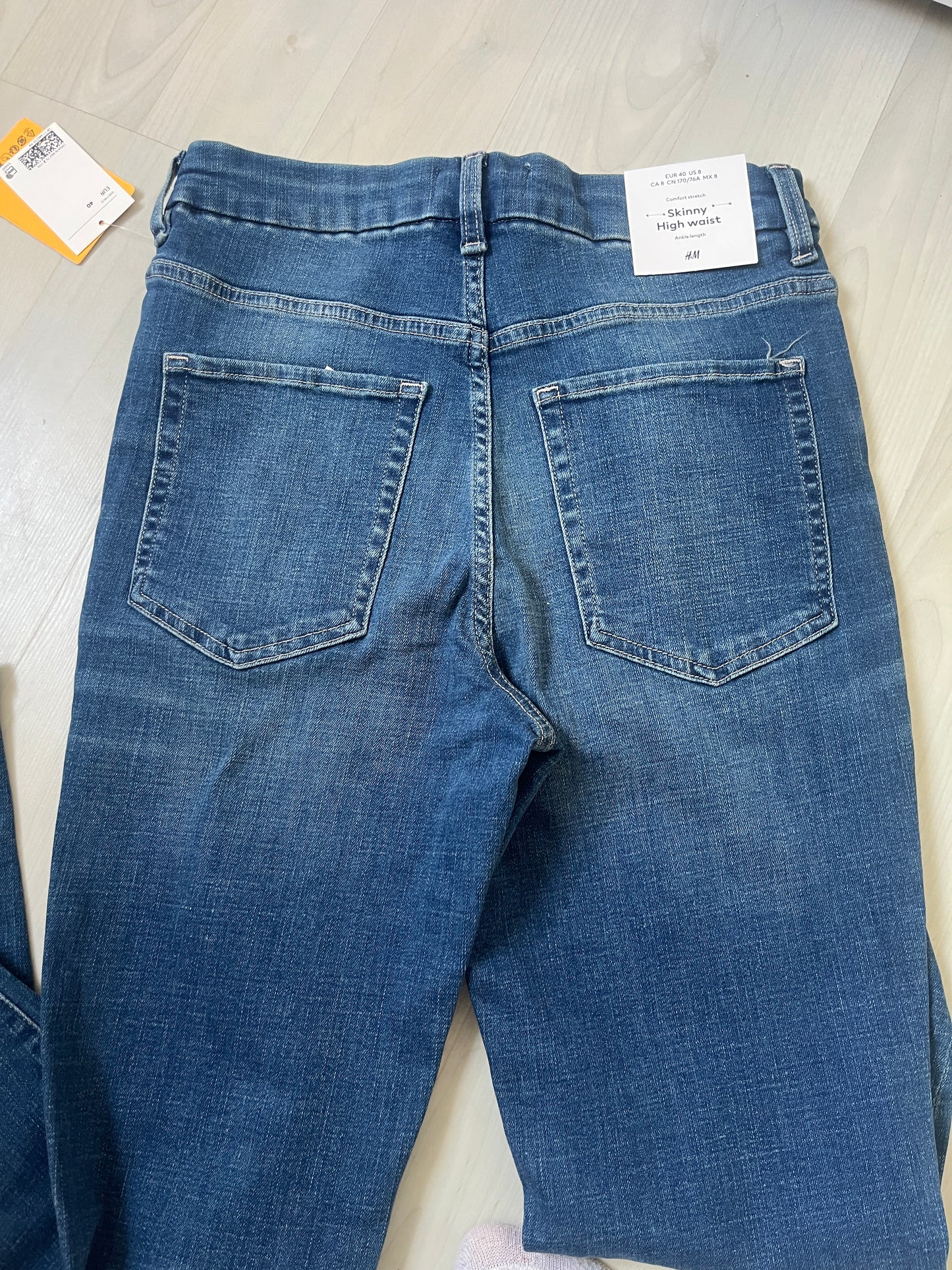Jean skinny taille haute bleu H&M NEUF - 40