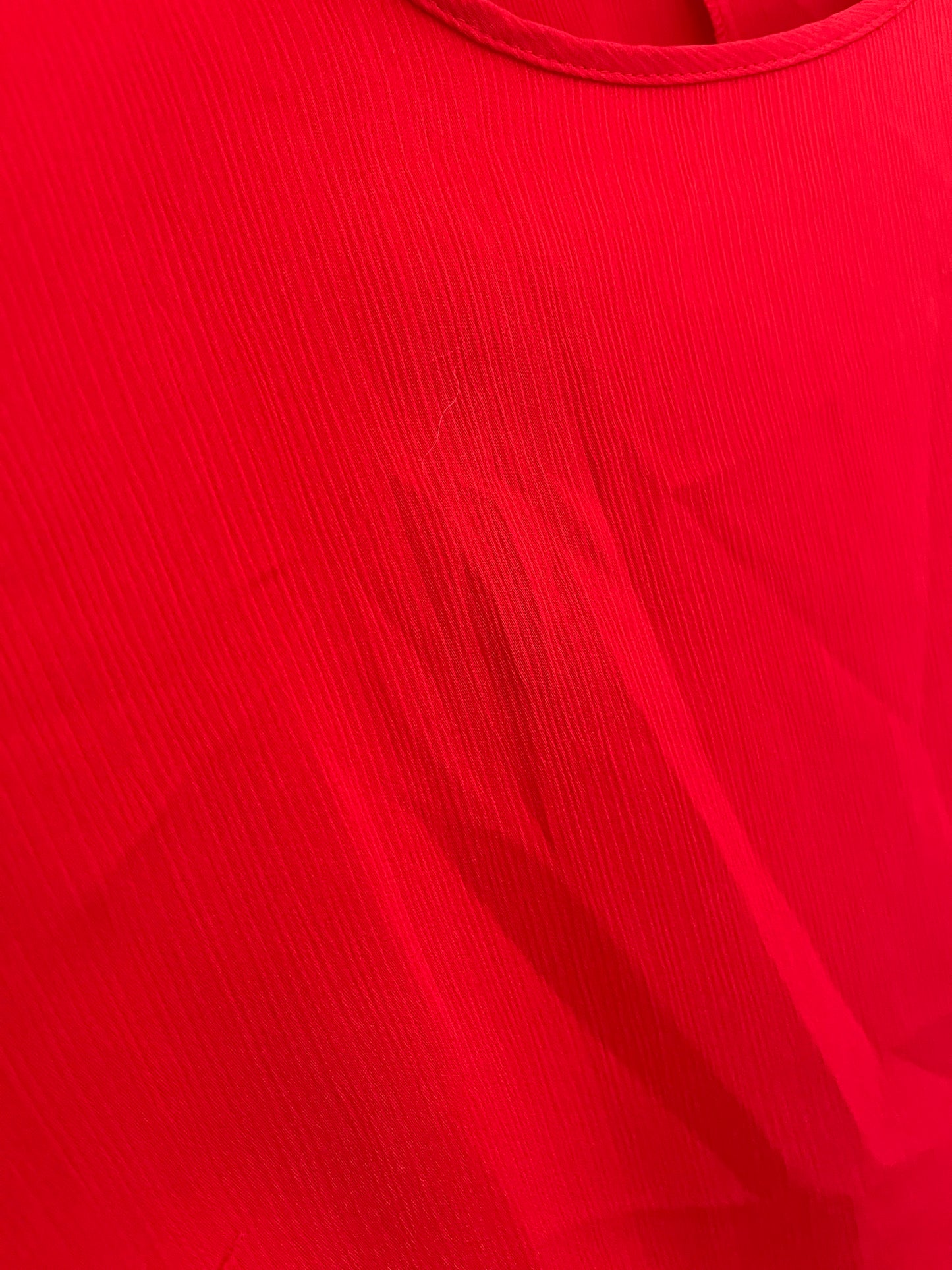 Top débardeur à fines rayures rouge - 42