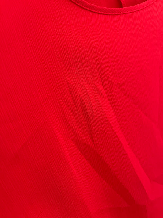 Top débardeur à fines rayures rouge - 42