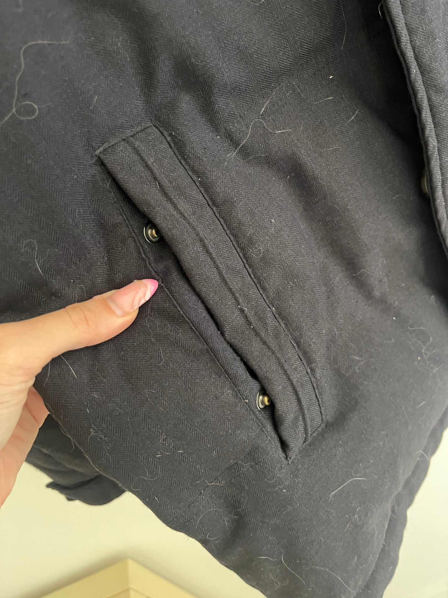 Blouson bleu marine avec capuche en plumes Coveri - 46