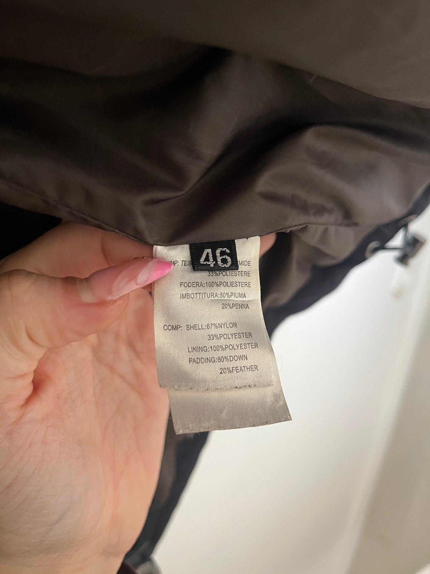 Blouson bleu marine avec capuche en plumes Coveri - 46