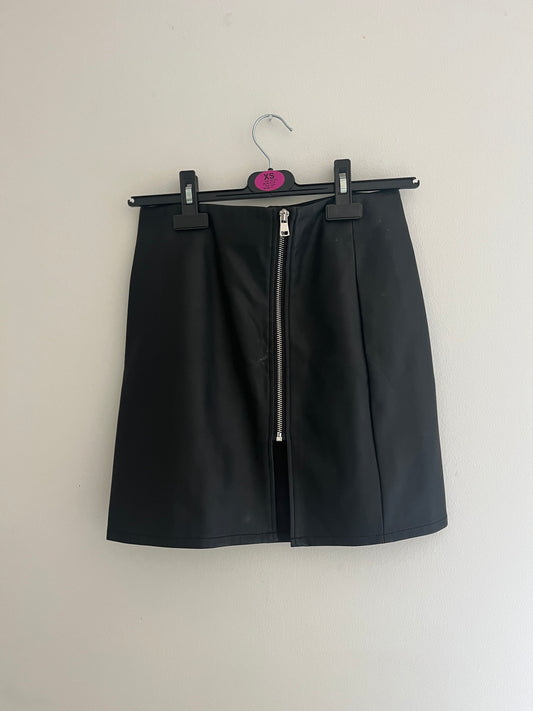 Jupe en simili cuir avec fermeture éclair Etam - 34