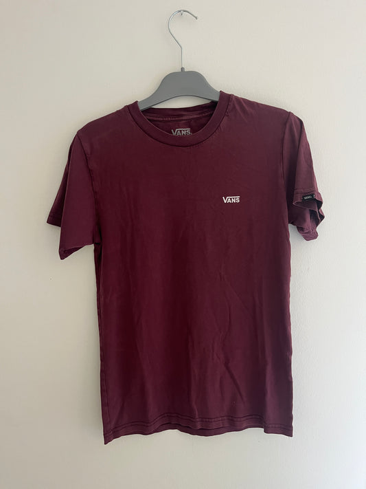 T-shirt à manches courte bordeaux Vans - XS