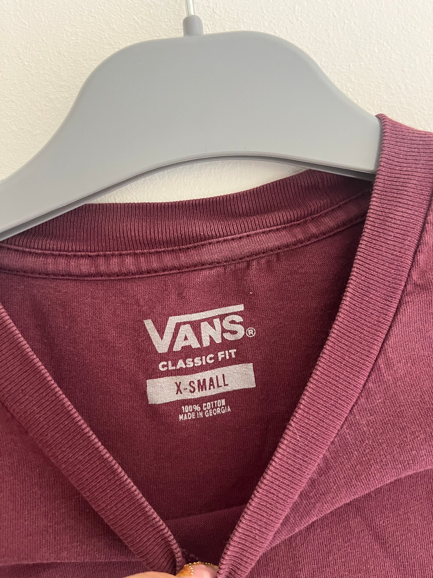 T-shirt à manches courte bordeaux Vans - XS