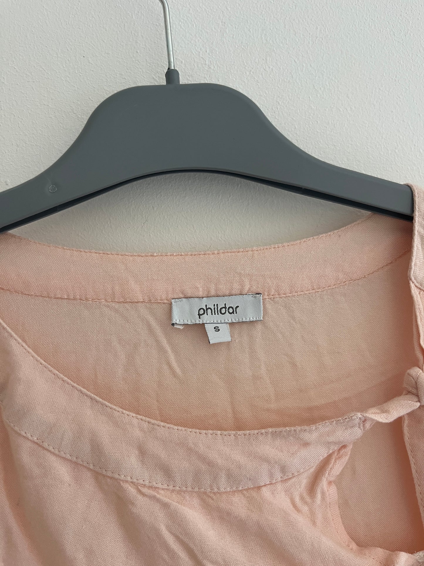 Blouse légère à manches longues rose pale Phildar - S