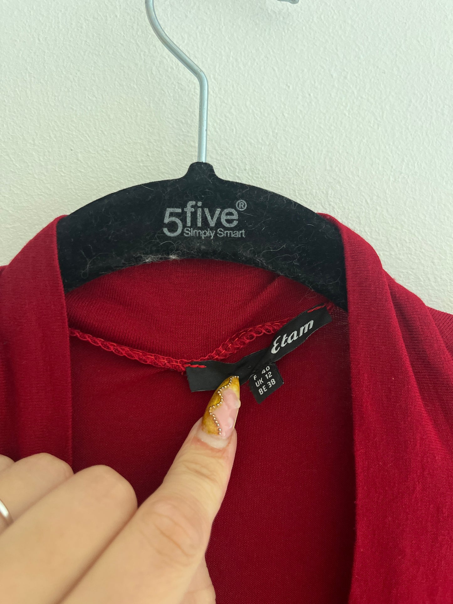 Robe courte moulante rouge Etam - 40
