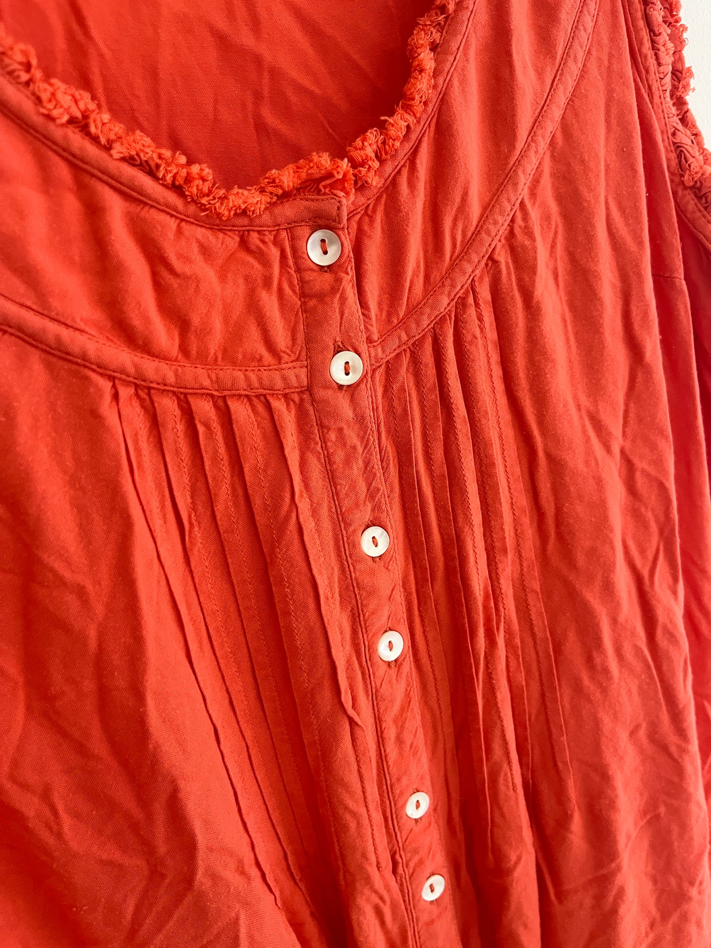 Robe été sans manches courtes corail Camaïeu - 44