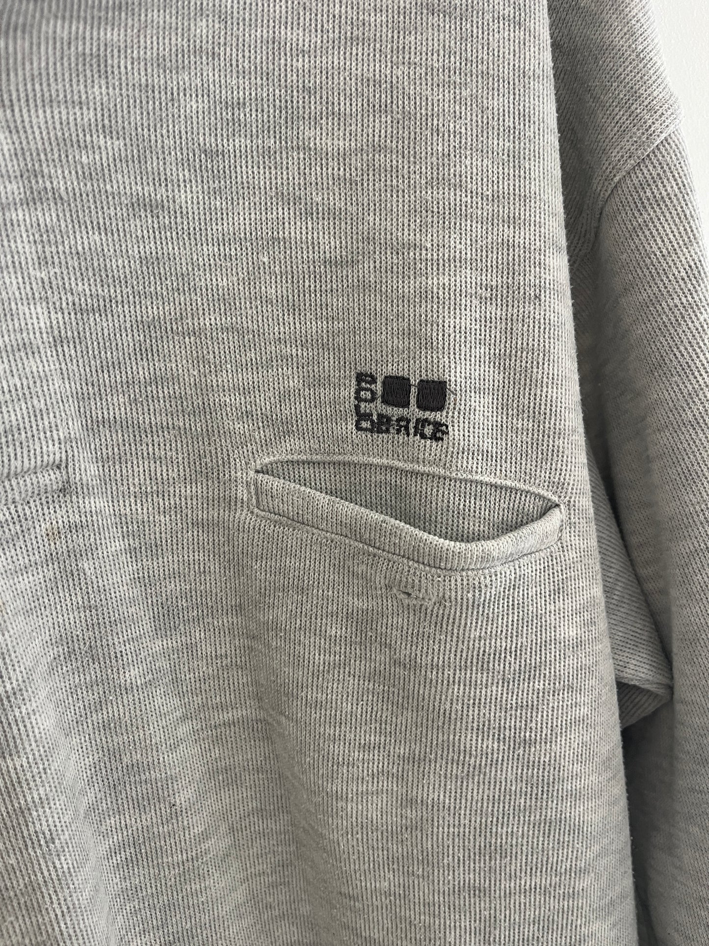 Pull avec col revers gris chiné à manches longues Brice - XL/XXL