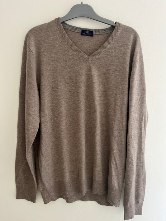 Pull beige à manches longues Real Cashmere - XL/XXL