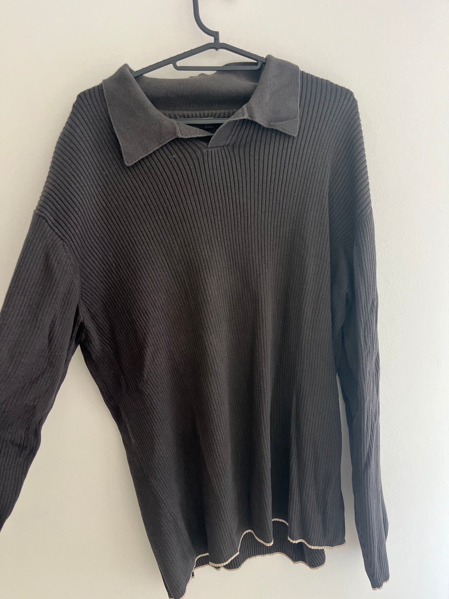 Pull en maille gris et beige Celio - XL