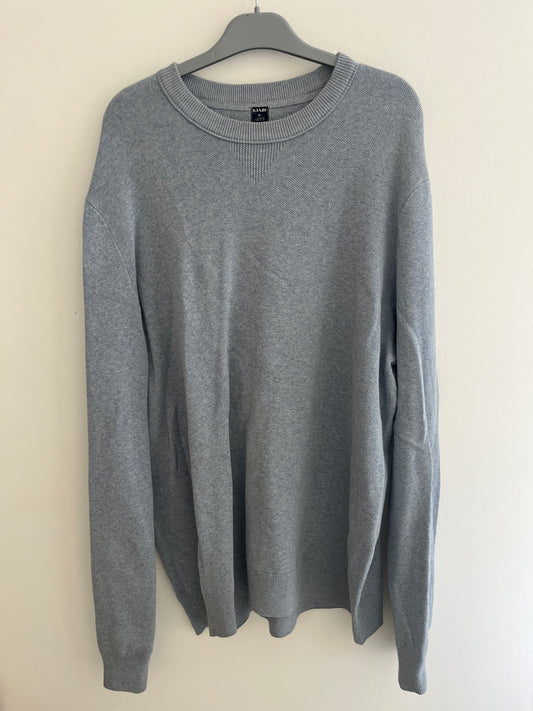 Pull en maille à manches longues bleu clair - XL