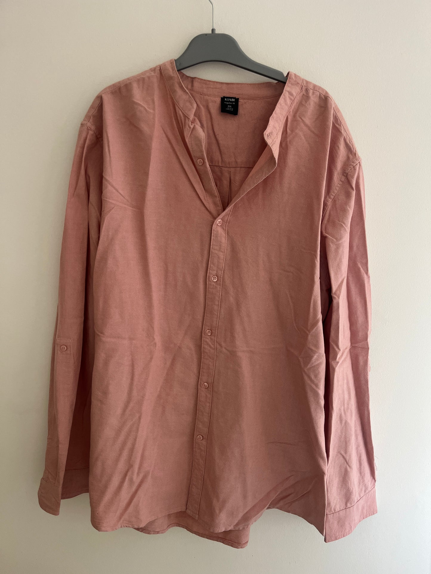 Chemise légère à manches longues rose - XXL