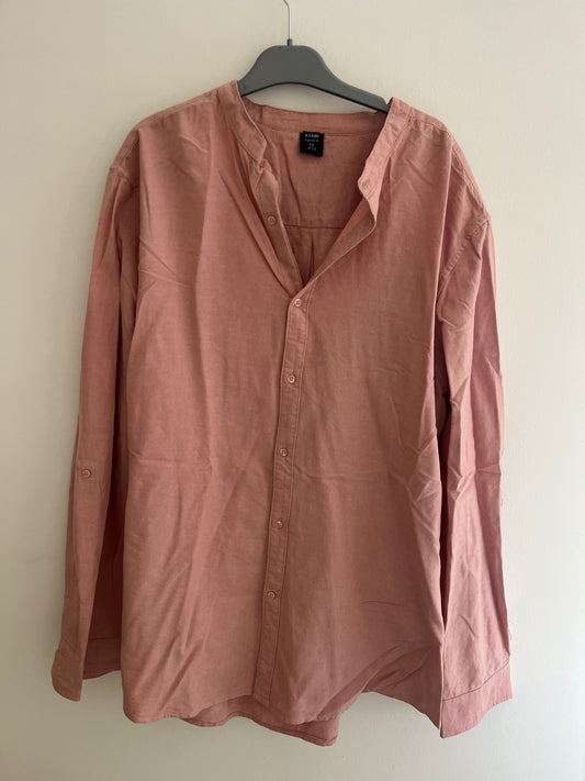 Chemise légère à manches longues rose - XXL