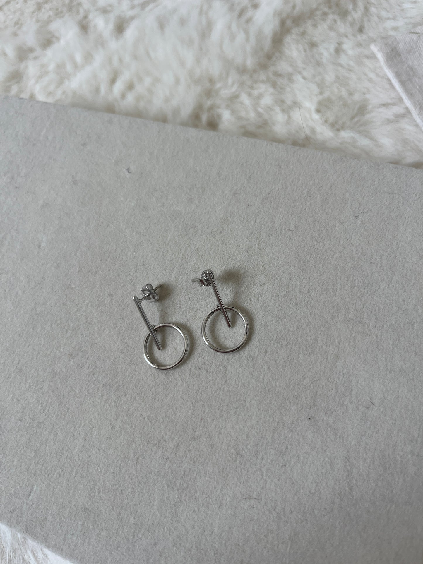 Paire de boucles d’oreille en argent 925/1000ème Agathe