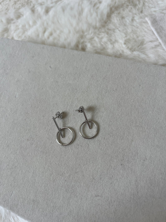 Paire de boucles d’oreille en argent 925/1000ème Agathe