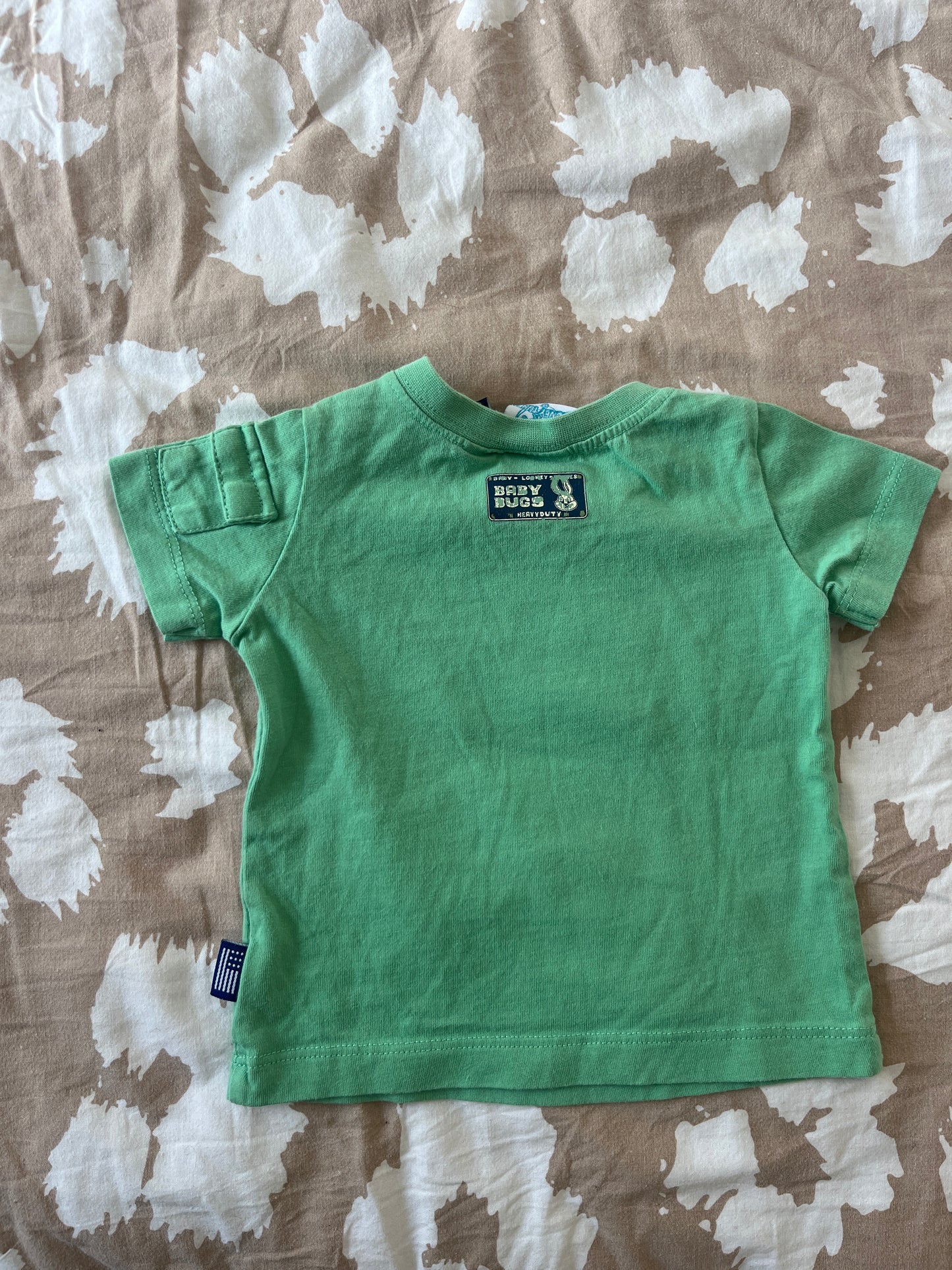 T-shirt à manches courtes vert Looney Tunes - 0/3 mois