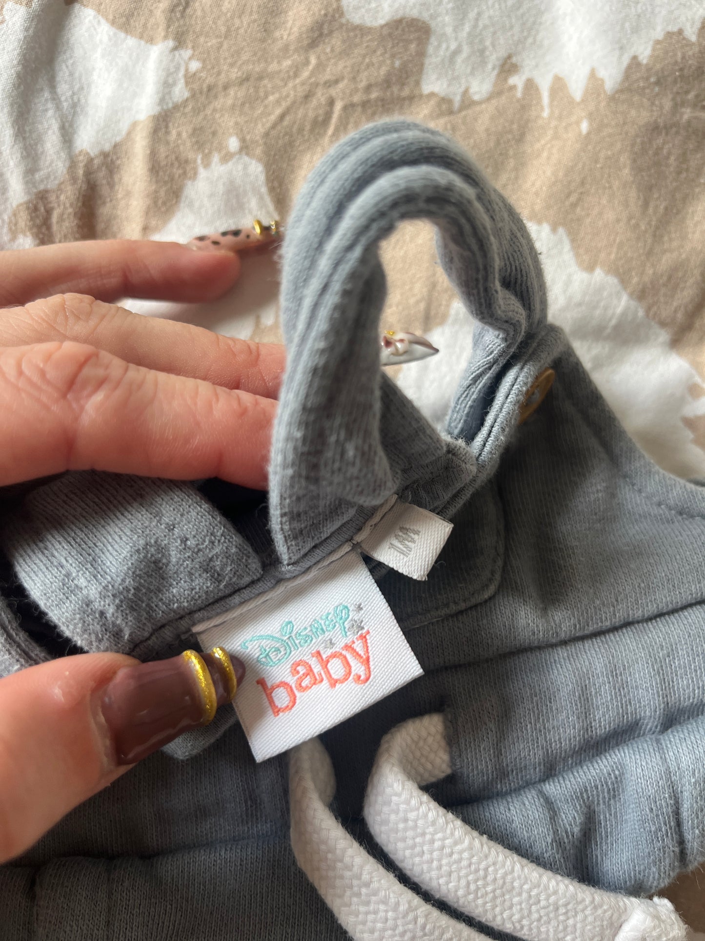 Salopette grise Mickey - 1 mois